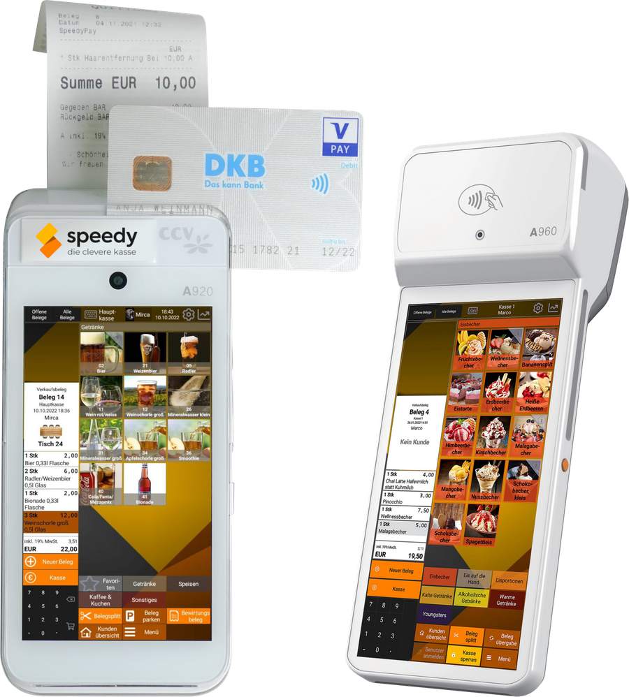speedy pay auf Smartphone und PAX A920