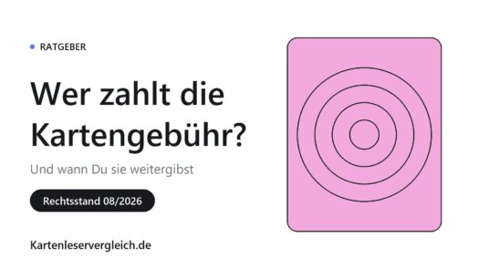 Beitragsbild: Wer zahlt die Kartengebühr, und wann Du sie weitergeben darfst